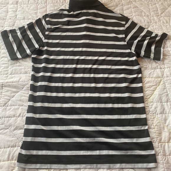 Callaway Golf Men’s Performance Polo Shirt Black/White Striped Size Small - Picture 4 of 5